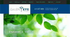 Desktop Screenshot of galeneyecentre.com